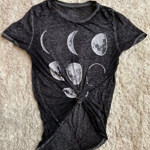 Moon phase long tee shirt